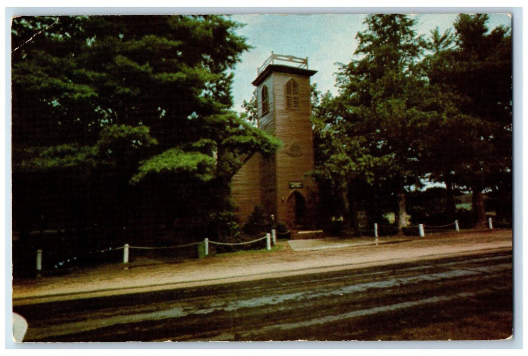 The Little Brown Church In The Vale Dirt Road Nashua Iowa IA Vintage Postcard