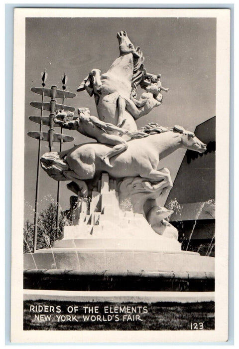 1940 Riders Of The Elements New York World's Fair NYWF RPPC Photo Postcard
