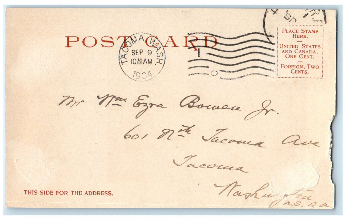 1904 The Landing Lake Minnewanka Alberta Canada Antique Posted Postcard