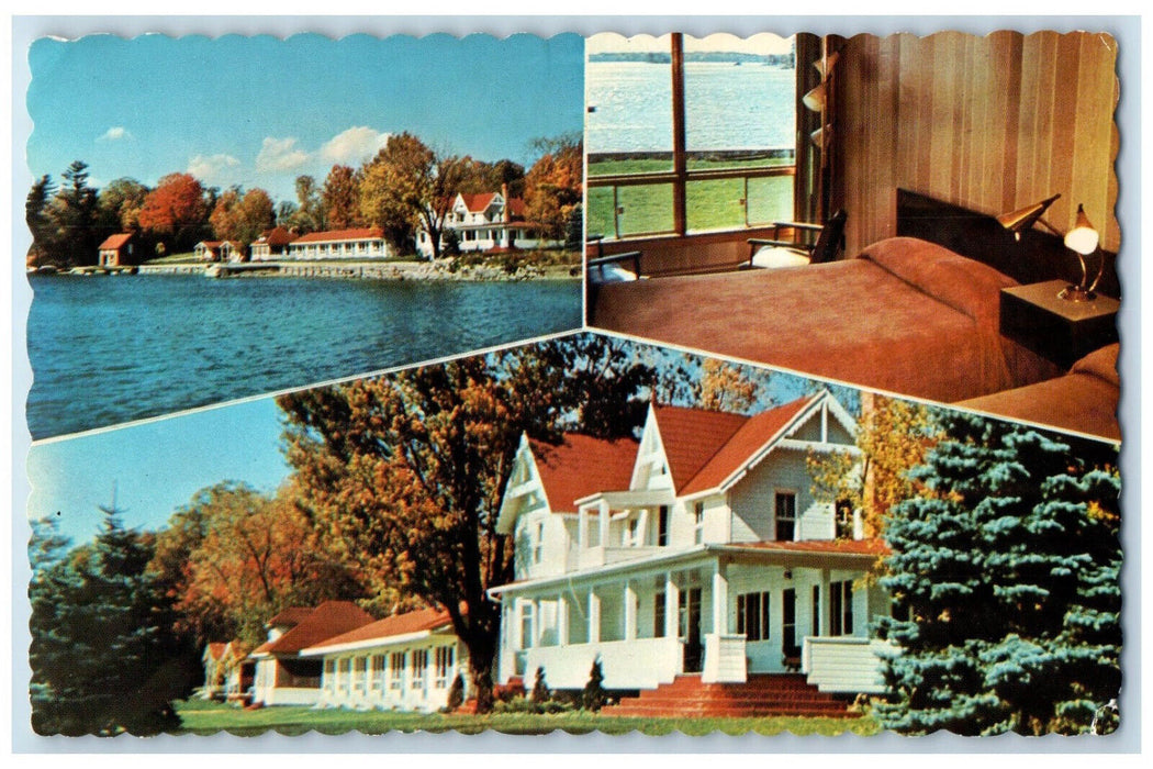 c1950's Glen House and Motel Lansdowne Ontario Canada Vintage Postcard