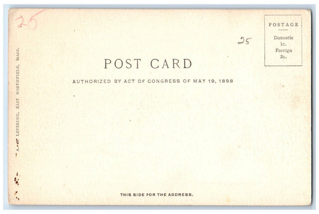 1906 Looking North from Northfield East Northfield Massachusetts MA Postcard