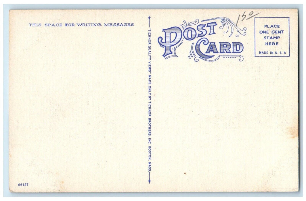 View Of Ipswich High School Building Ipswich Massachusetts MA Vintage Postcard