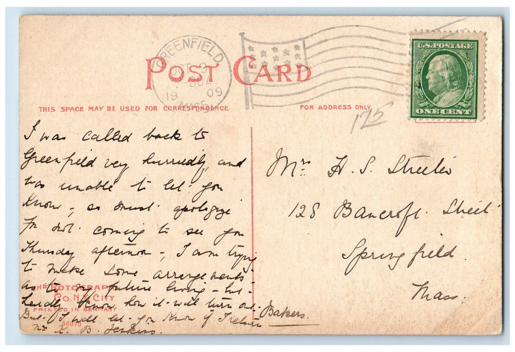 1909 Glen Cove Hotel & Bridge Onset Massachusetts MA Antique Postcard
