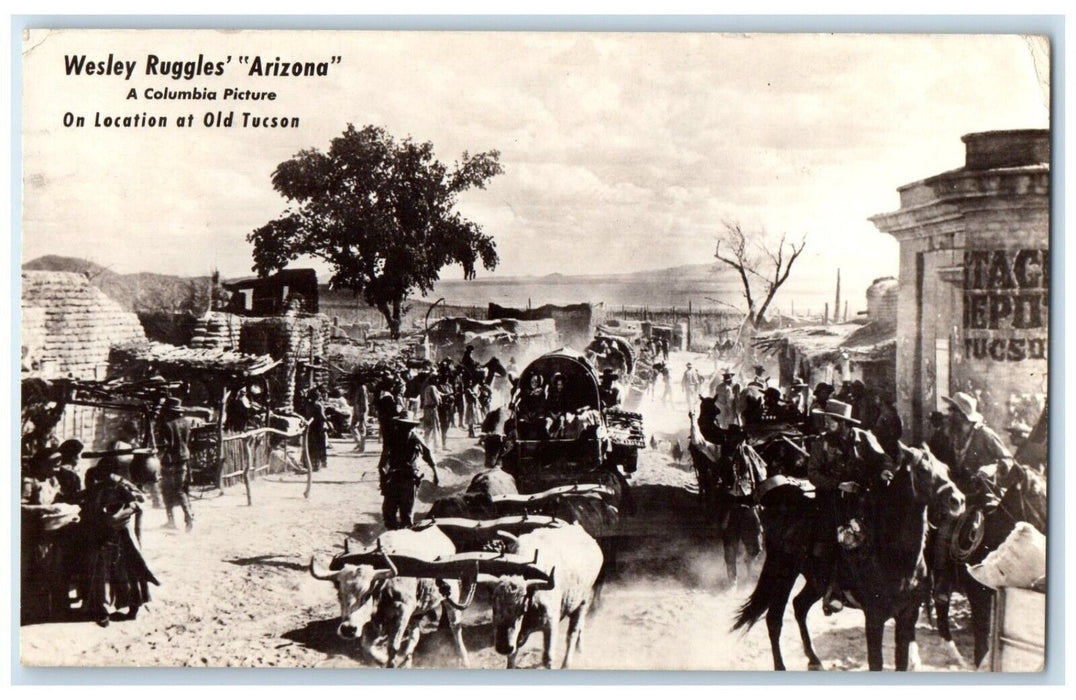 1940 Wesley Ruggles Arizona Location At Old Tucson RPPC Photo Vintage Postcard