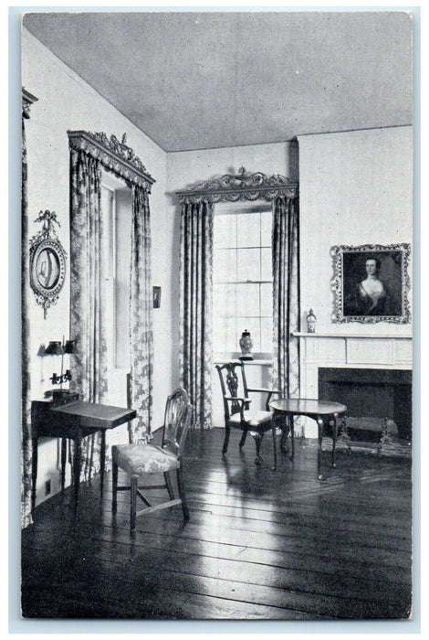 c1940 Morning Room Columbia County's House History Kinderhook New York Postcard