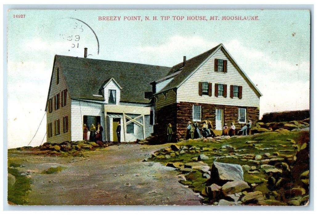 c1910 Exterior Tip Top House Mt Moosilauke Breezy Point New Hampshire Postcard