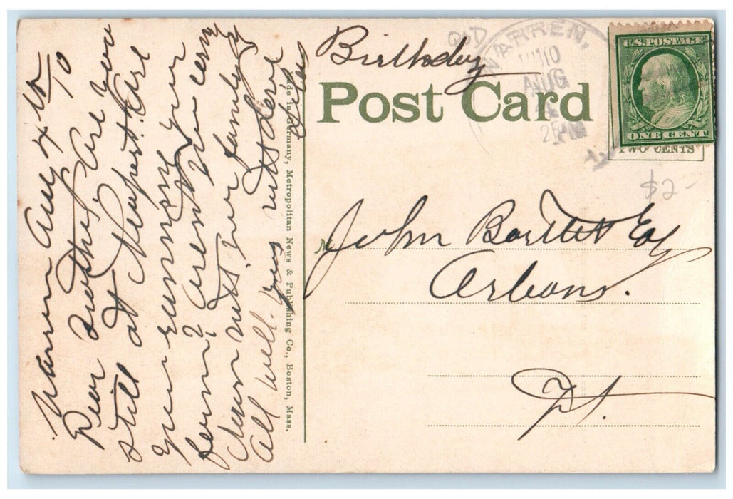 c1910 Exterior Tip Top House Mt Moosilauke Breezy Point New Hampshire Postcard