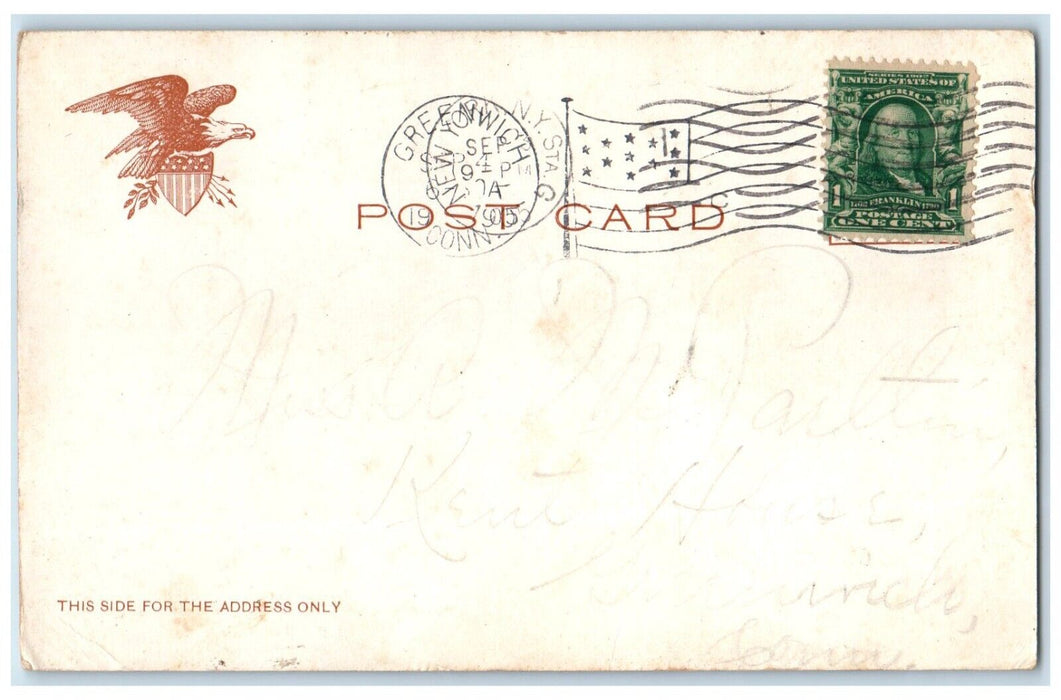 1905 Underground R.R. Brooklyn Bridge Terminal Exterior Rail New York Postcard