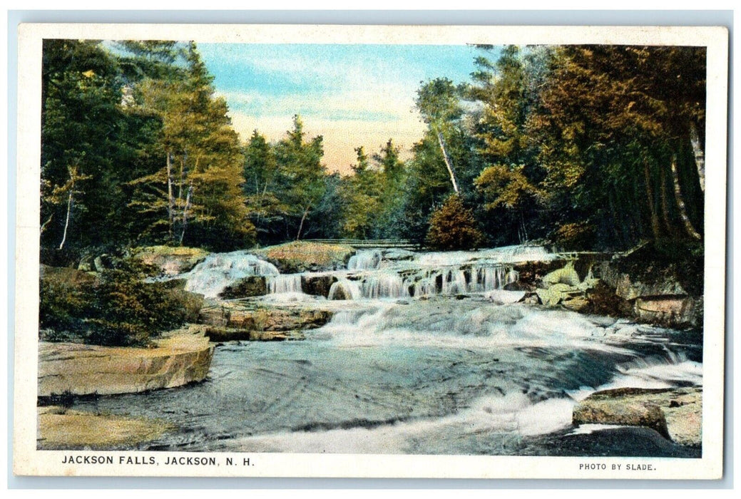 1920 Scenic View Jackson Falls Waterfalls Jackson New Hampshire Antique Postcard