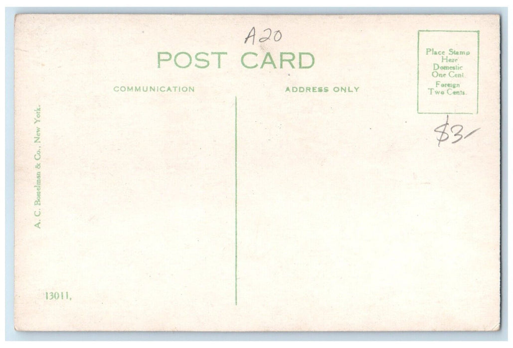 c1910's Old Academy At Old Bennington Vermont VT Unposted Antique Postcard