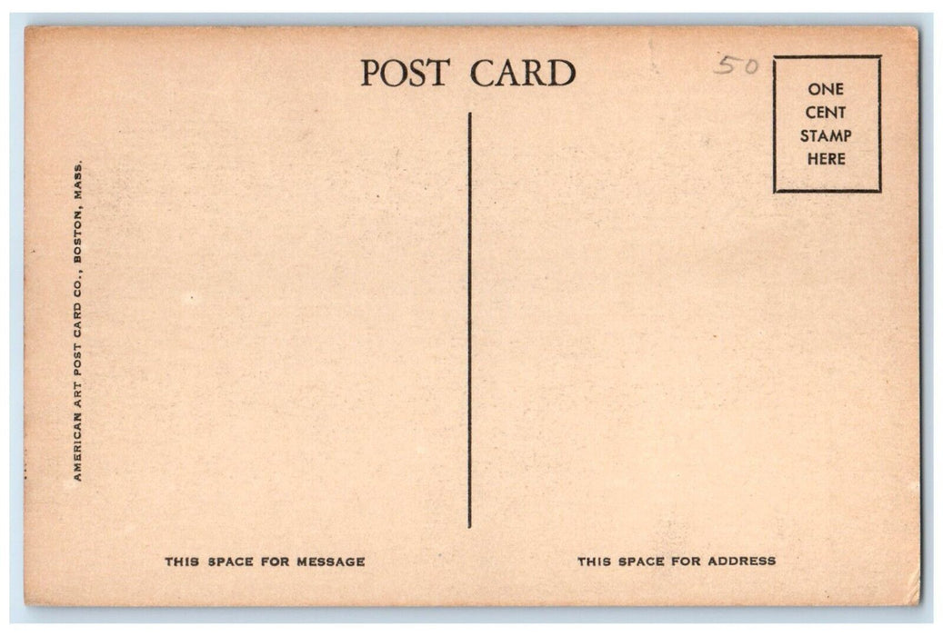 c1910's Public Library Building Auburn Maine ME Unposted Antique Postcard