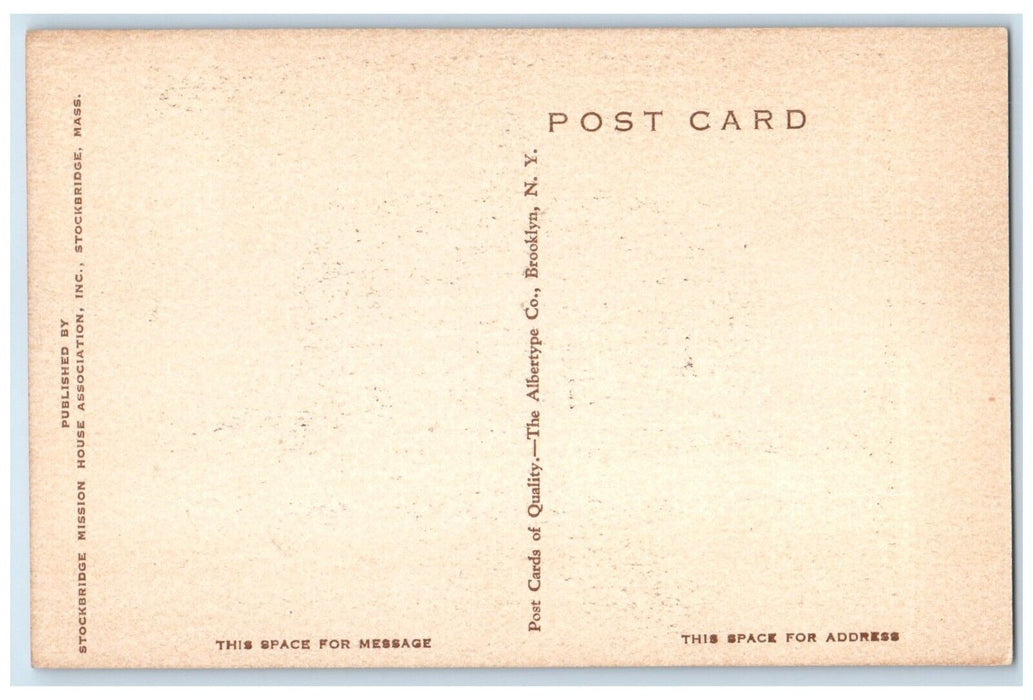 1940 Yale College John Sergeant Class 1729 Stockbridge Massachusetts MA Postcard