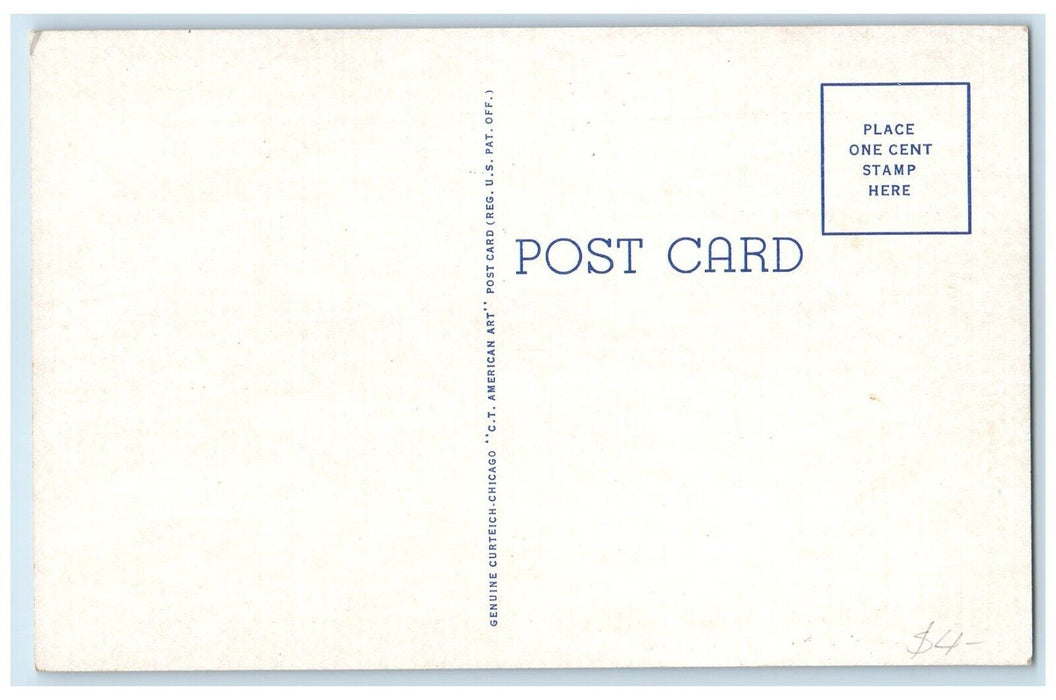 c1940 Old Barracks Built 1845 Fort Gibson Muskogee Oklahoma OK Unposted Postcard