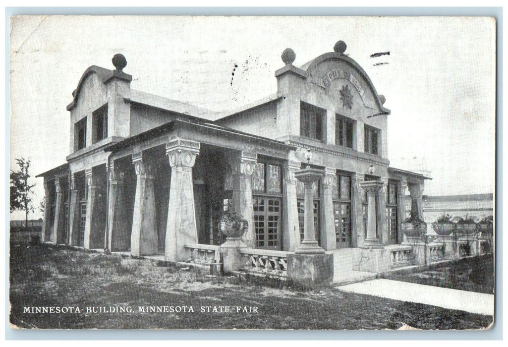 1910 Minnesota Building Minnesota State Fair Minneapolis MN Antique Postcard