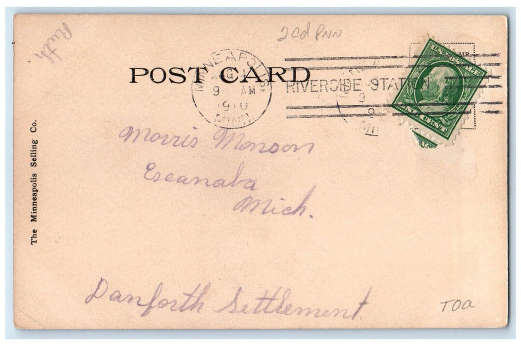 1910 Northwestern Life Building Minneapolis Minnesota MN Posted Antique Postcard