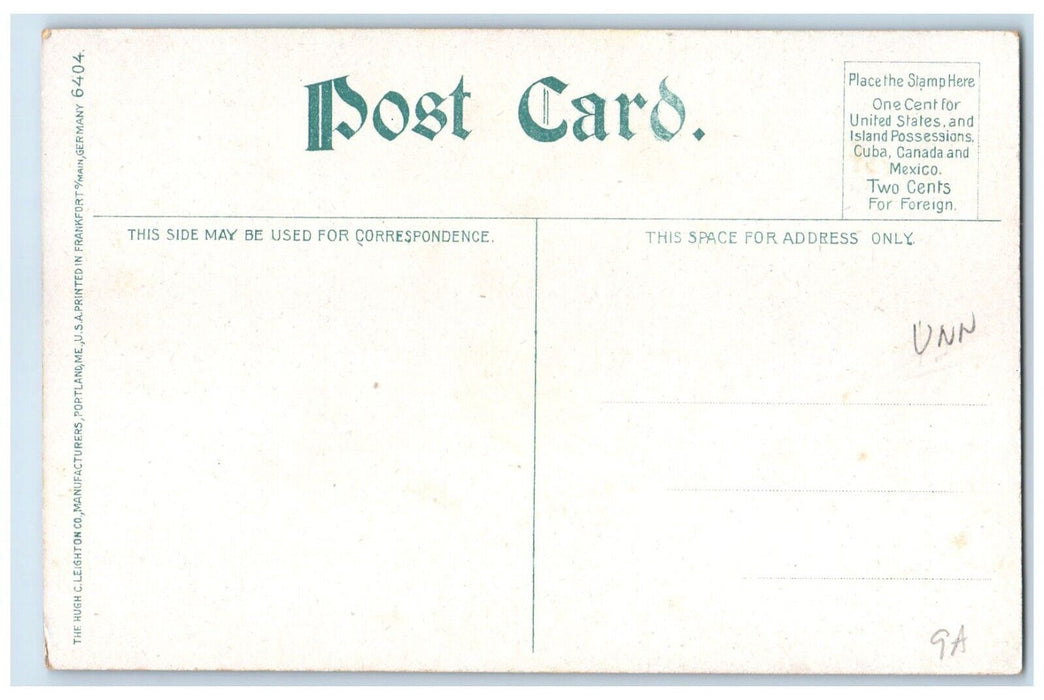 c1910's East Lebanon New Hampshire NH, Big Cut Railroad Train Antique Postcard