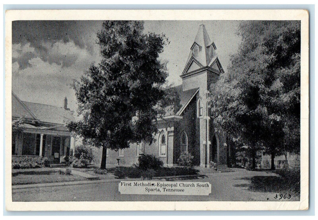 1951 First Methodist Episcopal Church South Sparta Tennessee TN Vintage Postcard