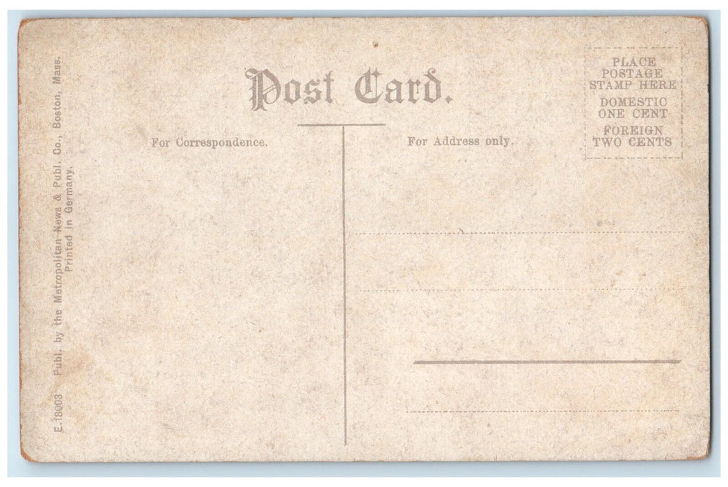 c1910 Washington St. Newspaper Row Old Corner Book Boston Massachusetts Postcard