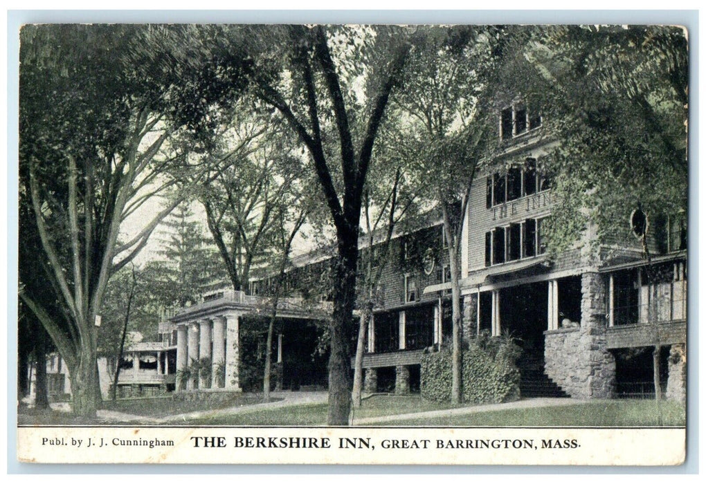 c1910's The Berkshire Inn Great Barrington Massachusetts MA Antique Postcard