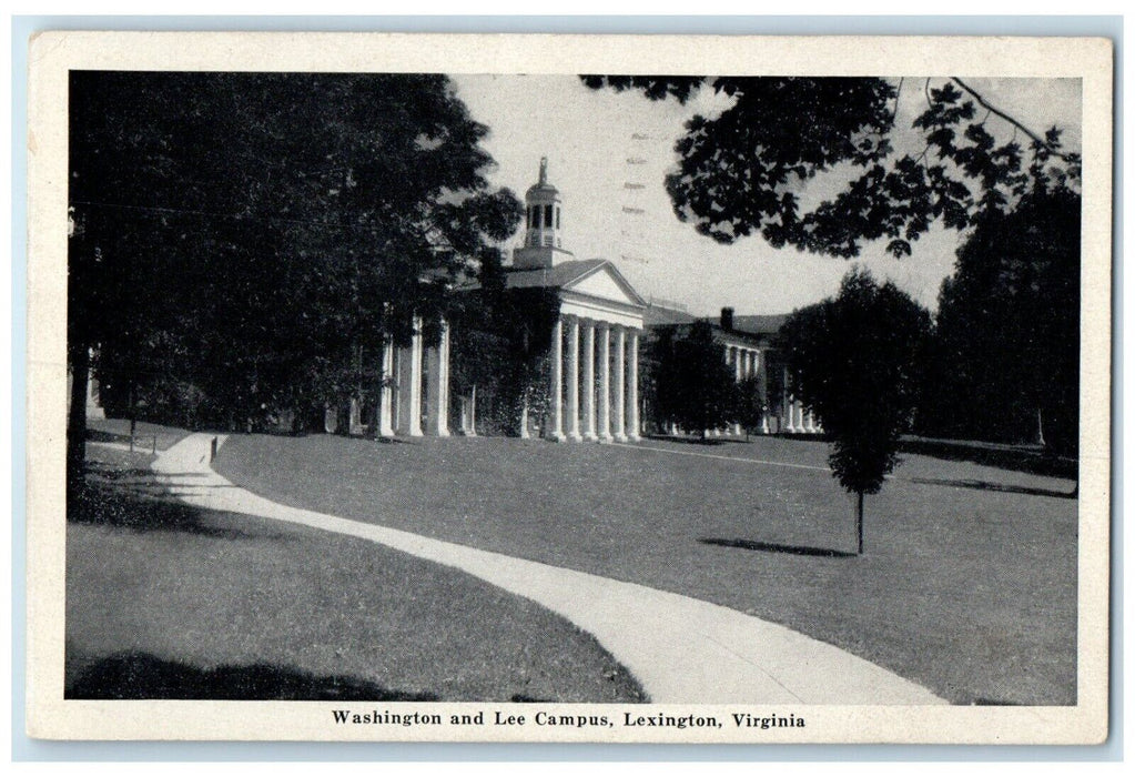 1945 Washington And Lee Campus Lexington Virginia VA Posted Vintage Postcard