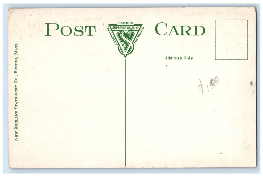 c1910 Entrance Blithewold Lovers Lane Willow Walk Ferry Hill Bristol RI Postcard
