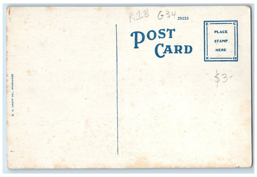 c1920 Hotel Windle Parlor Restaurant Jacksonville Florida FL Multiview Postcard