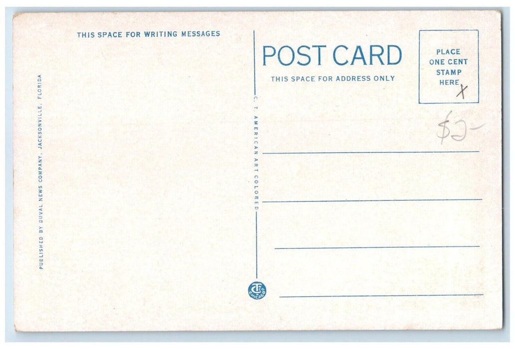 c1920 Confederate Park Scottish Rite Memorial Jacksonville Florida FL Postcard
