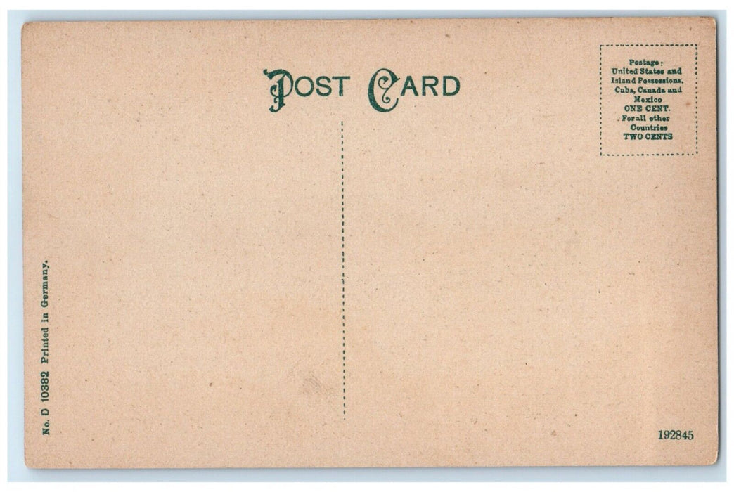 c1910's The Dam Wildwood Park Harrisburg Pennsylvania PA, Boat Antique Postcard