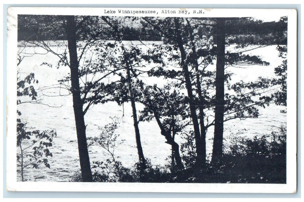 1949 Lake Winnipesaukee Alton Bay New Hampshire NH Posted Vintage Postcard