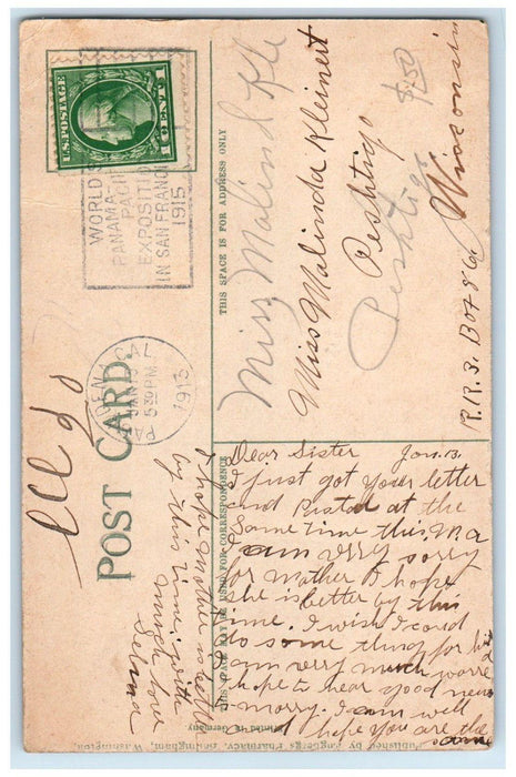 1913 A Day's Catch 80000 Salmon Pasadena California CA Antique Posted Postcard