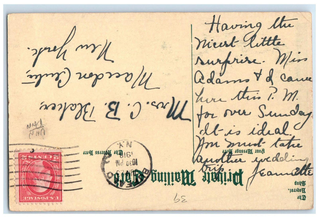 1918 The Roycroft Inn East Aurora New York NY Posted Antique PMC Postcard