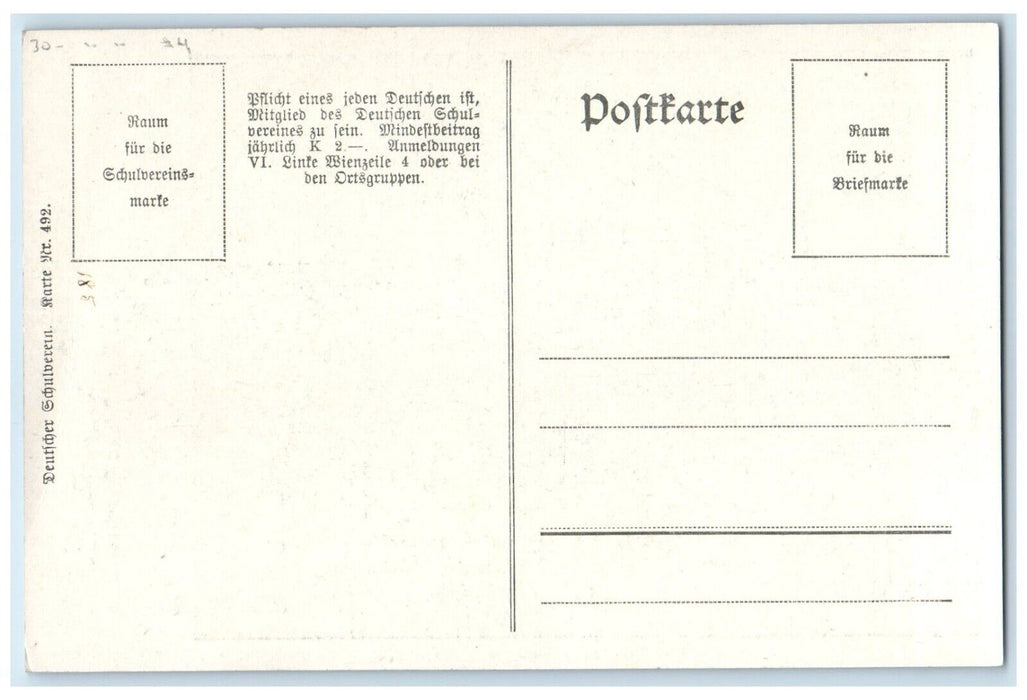 c1920's Johan Joseph Albert Opera Ekkehart Austria Number 4 Begging Man Postcard
