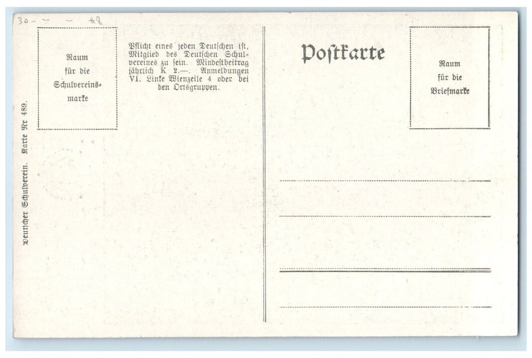 c1920's Johan Joseph Albert Opera Ekkehart Austria Number 8 Boy Flute Postcard