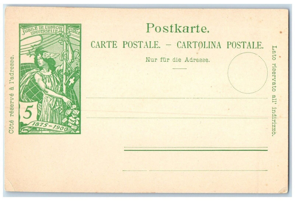 c1905 Jubile De L'Union Lausanne Switzerland Unposted Antique Postcard