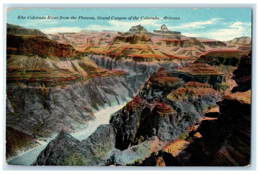 1912 Colorado River Grand Canyon CO Arizona Kingman AZ, Cancel Navajo Postcard