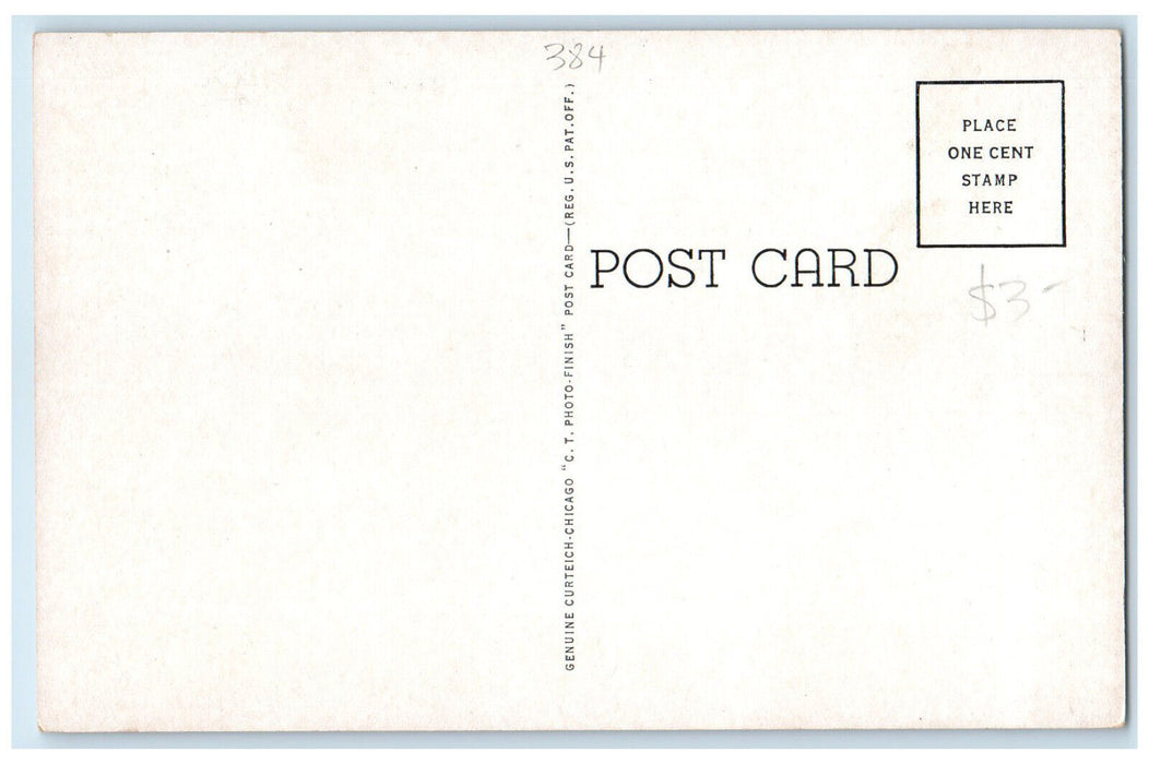 c1950's State Teachers College Aerial View Wayne Nebraska NE Vintage Postcard