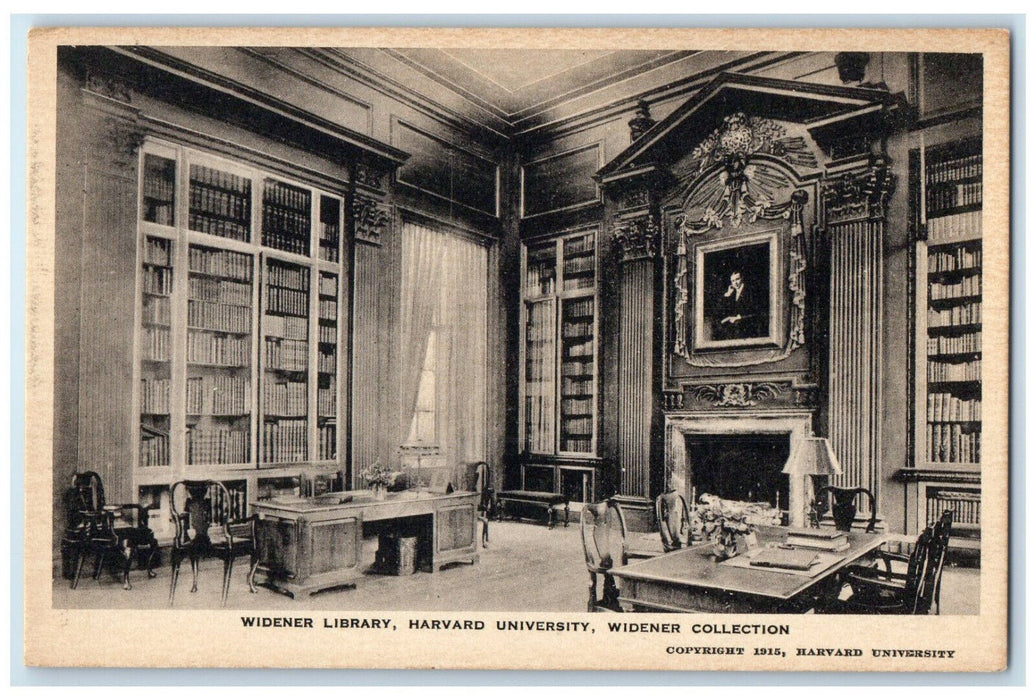 c1940's Widener Library Collection Harvard University Cambridge MA Postcard