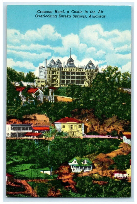 c1950's Crescent Hotel Castle In The Air Eureka Springs Arkansas AR Postcard