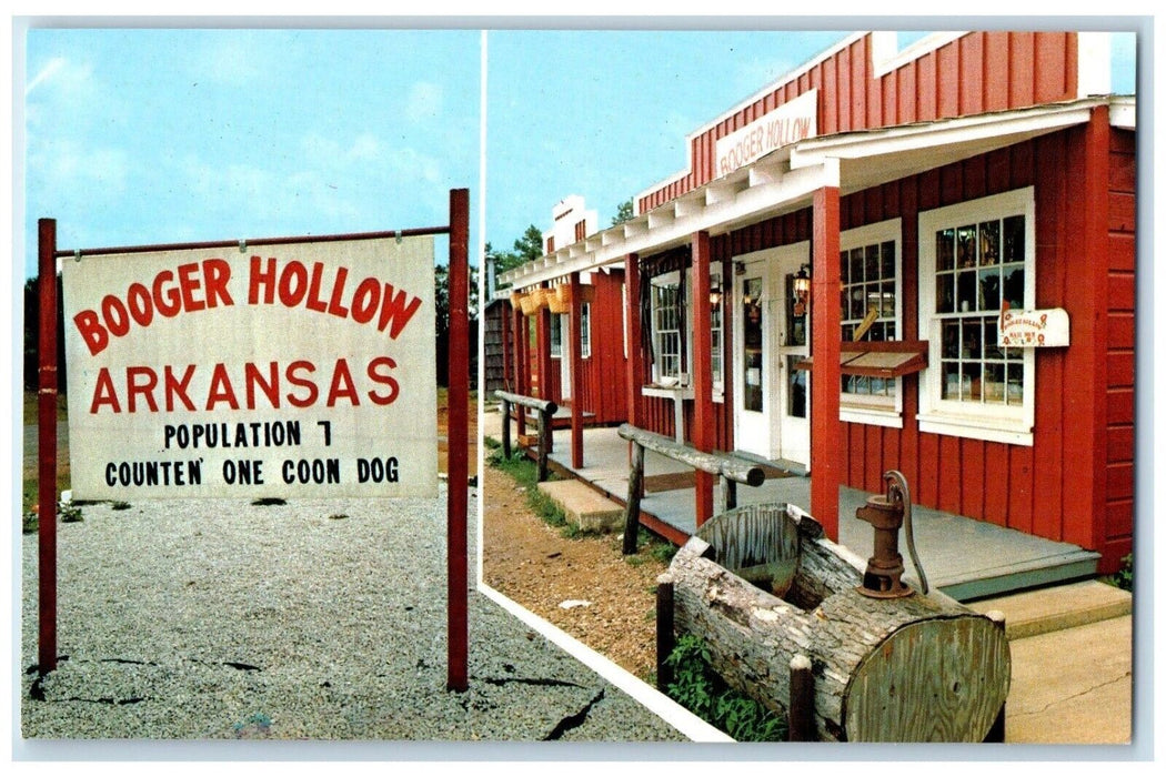 c1960's Bogger Hollow Arkansas Harrison Arkansas AR Dual View Vintage Postcard
