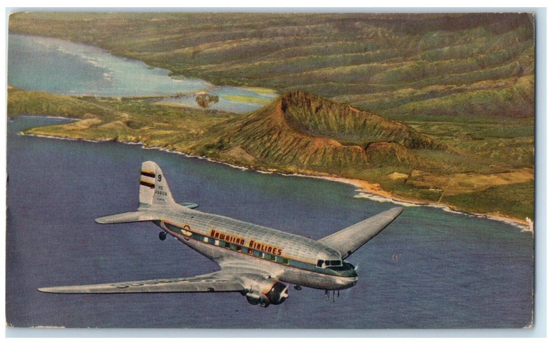 1910 Hawaiian Airlines Douglas Transports Near Honolulu Hawaii HI Postcard