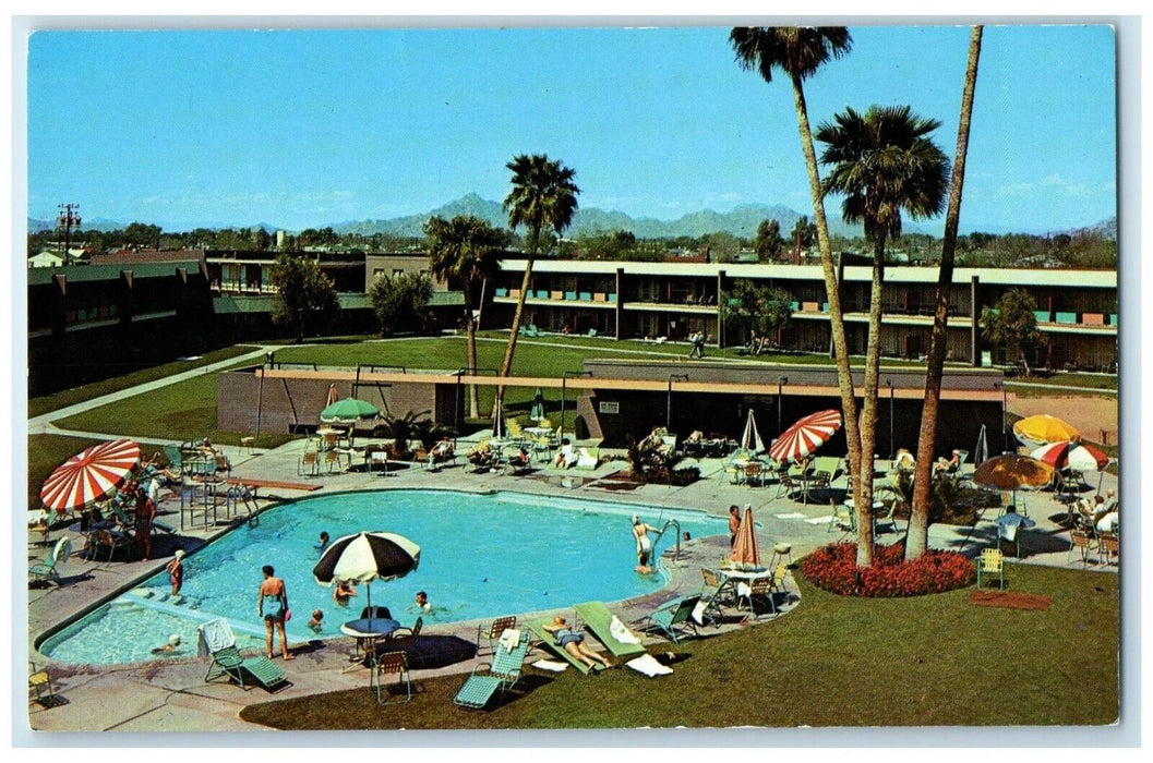 c1960's Sands Of Phoenix Swimming Pool Phoenix Arizona AZ Vintage Postcard