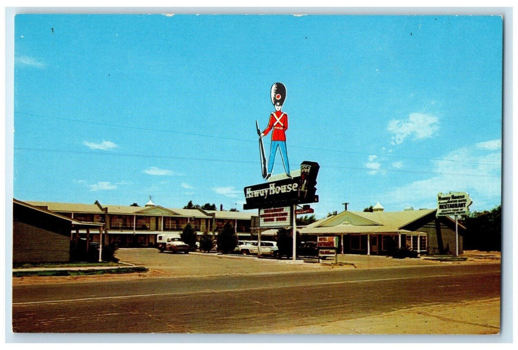 c1960's Sentry Hiway House Cars Roadside Holbrook Arizona AZ Vintage Postcard