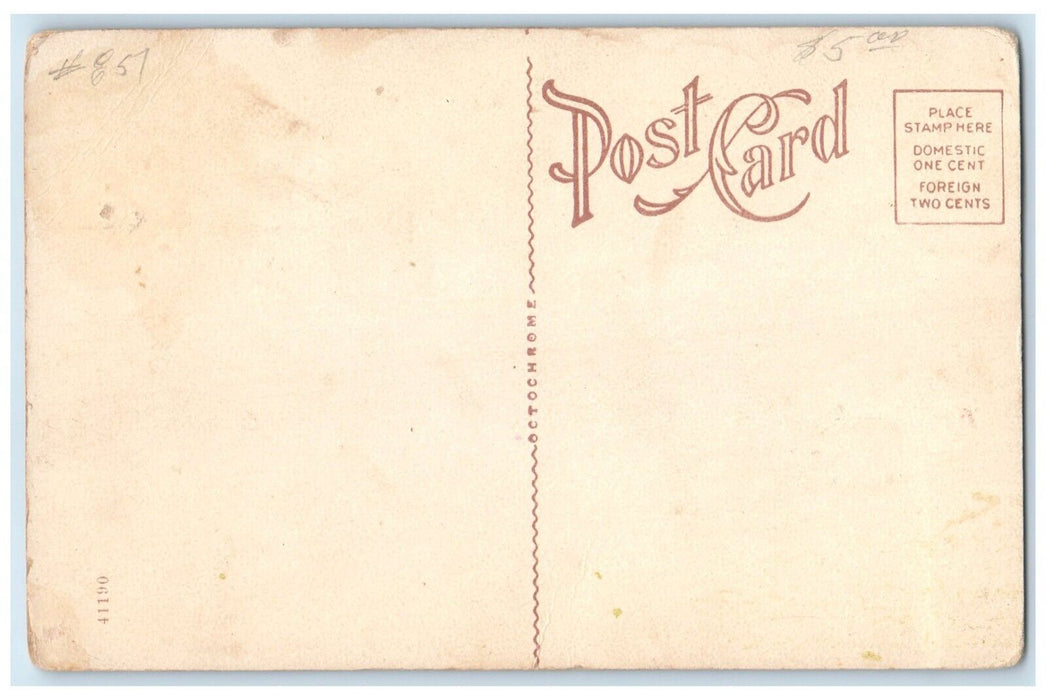 c1910 Nichol's Gymnasium KSAC Exterior Building Field Manhattan Kansas Postcard