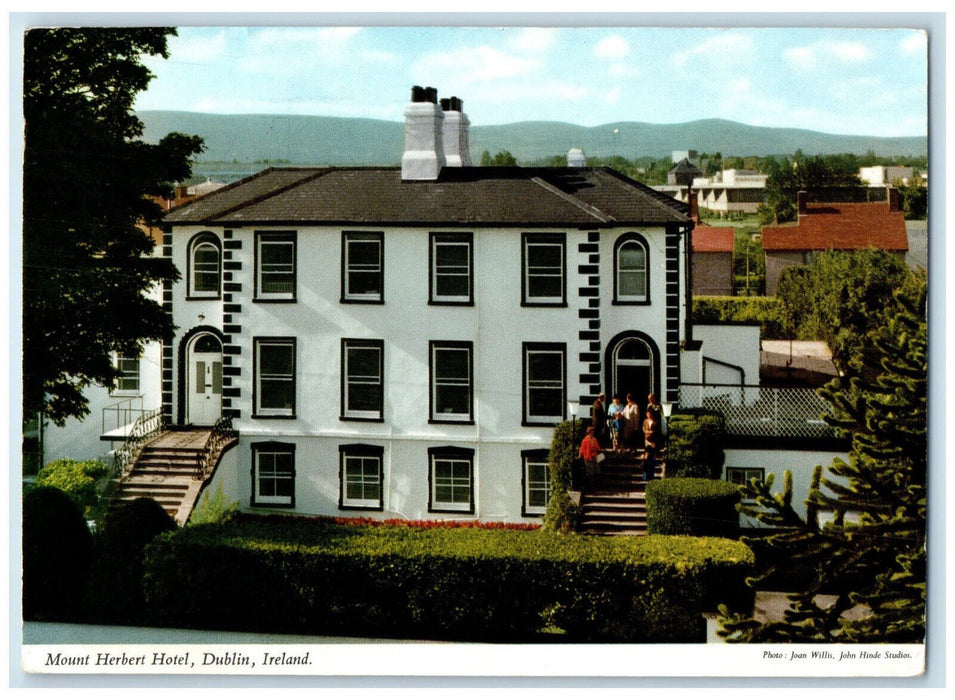 1971 View of Mouth Herbert Hotel Dublin Ireland Vintage Posted Postcard