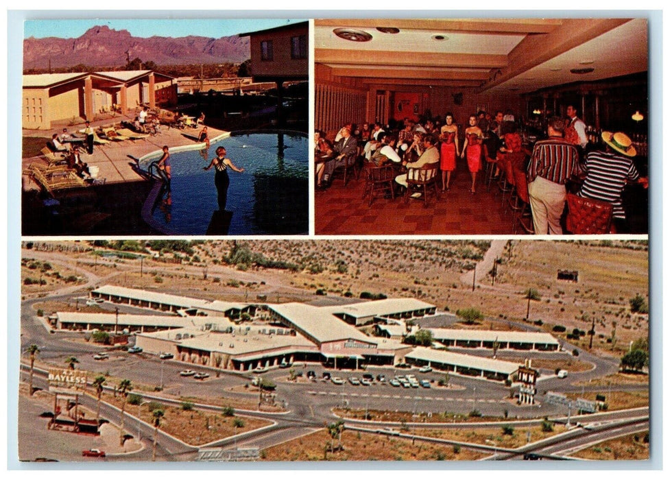 c1950's Superstition Inn Apache Junction Arizona AZ Multiview Vintage Postcard