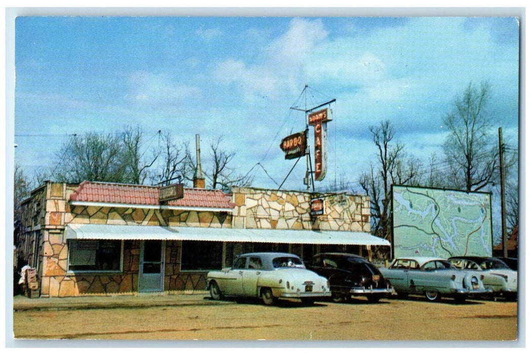 c1950's Adams Cafe Cars Roadside Camdenton Missouri MO Unposted Vintage Postcard