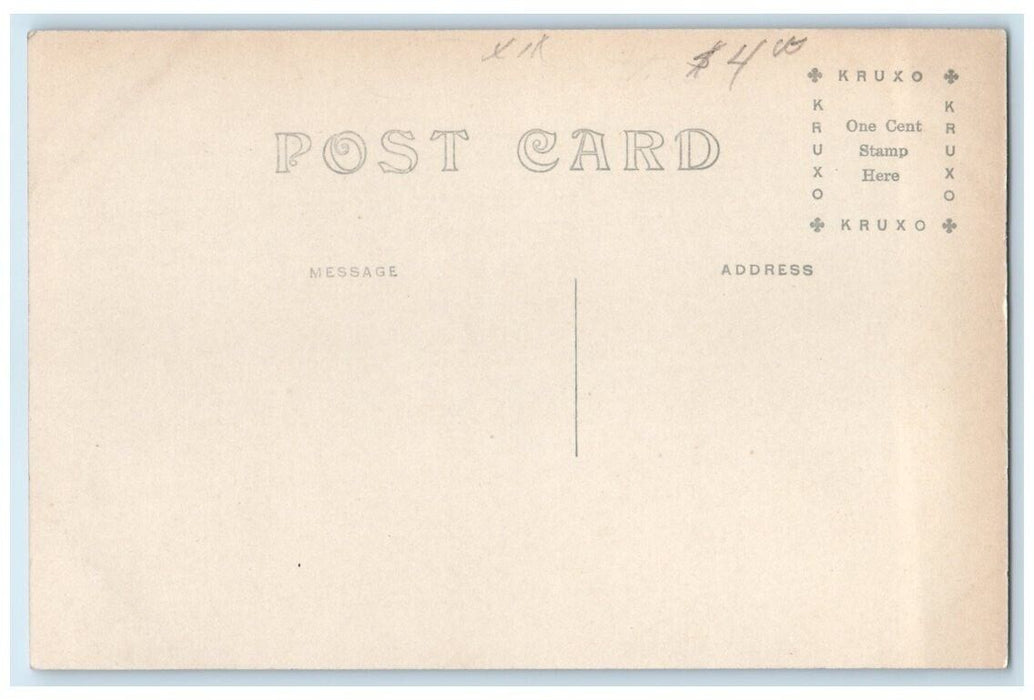 c1918 Mill Dam Shell Rock River View Nora Springs Iowa IA RPPC Photo Postcard