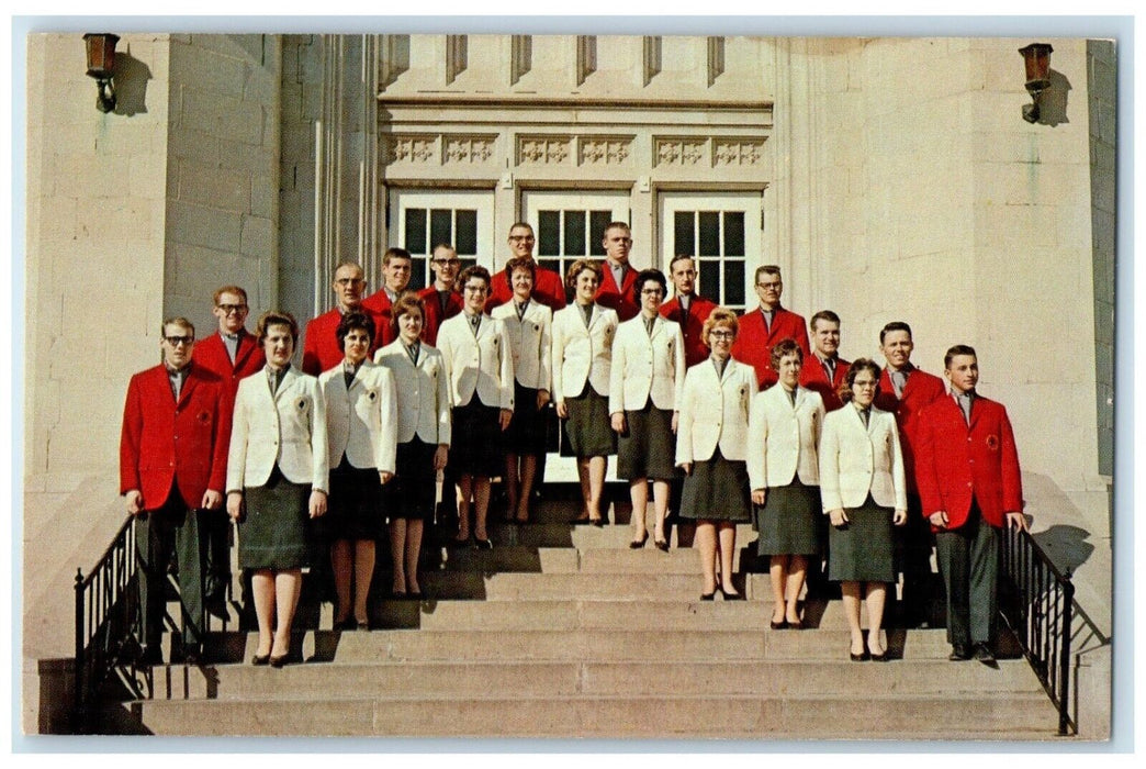 c1960 College Emporia Toppers Public Relations Singing Group Emporia KS Postcard
