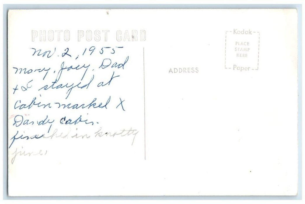 1955 Resthaven Court Highway 62 Eureka Springs Arkansas AR RPPC Photo Postcard