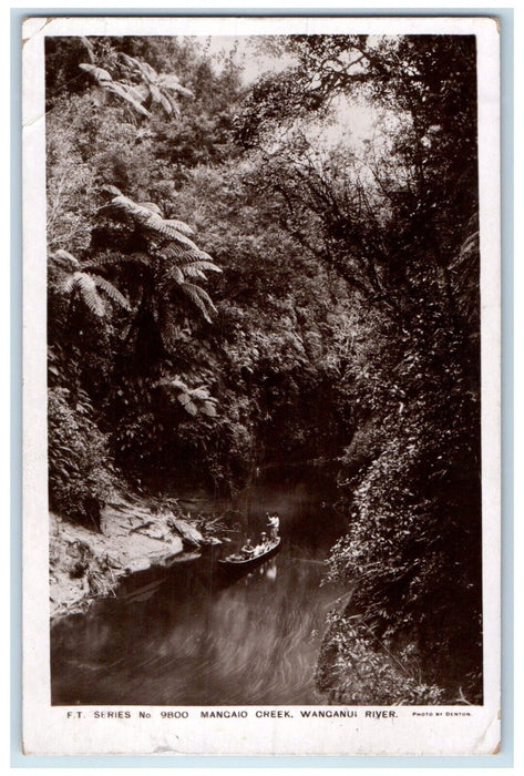 1907 Mangaio Creek Wanganui River Seattle Washington WA RPPC Photo Postcard